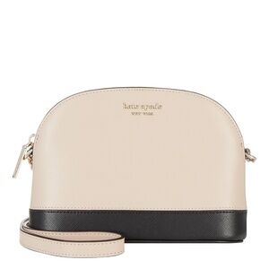 Kate Spade, two toned, beige and black, cross body bag.